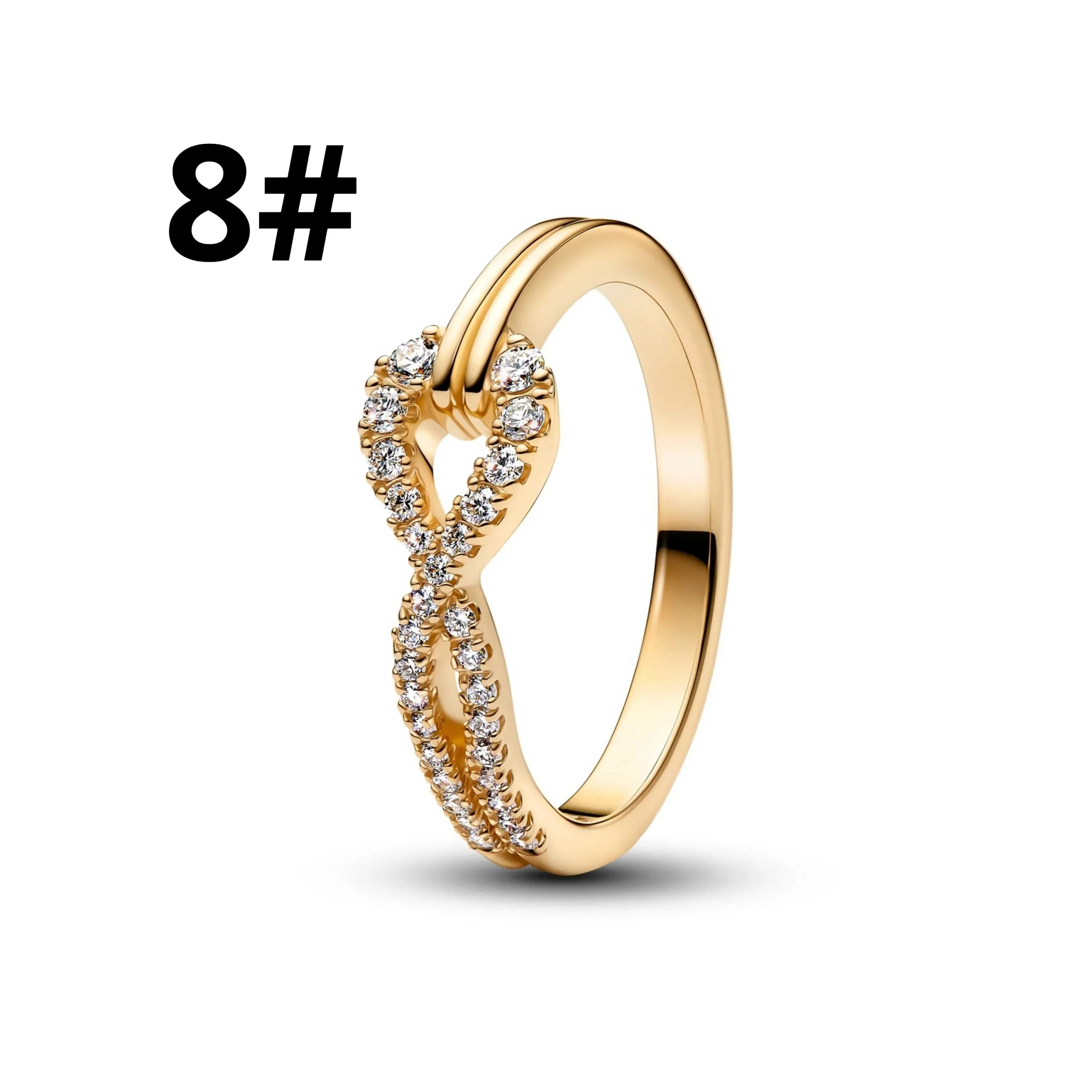 925 Sterling Silver Golden Geometry Set Charms | Heart Star Earrings Rings Bracelets Necklaces Women DIY Jewelry Gift