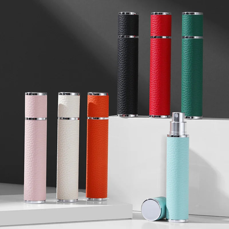 10ML Portable Leather Perfume Bottle – Refillable Compact Atomizer | Travel Spray Bottle Multipurpose