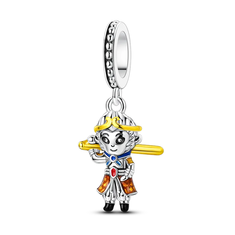 925 Sterling Silver Zircon Bowknot Heart Balloon Charms | Original Pendant Beads Fit Bracelet DIY Fine Jewelry for Women