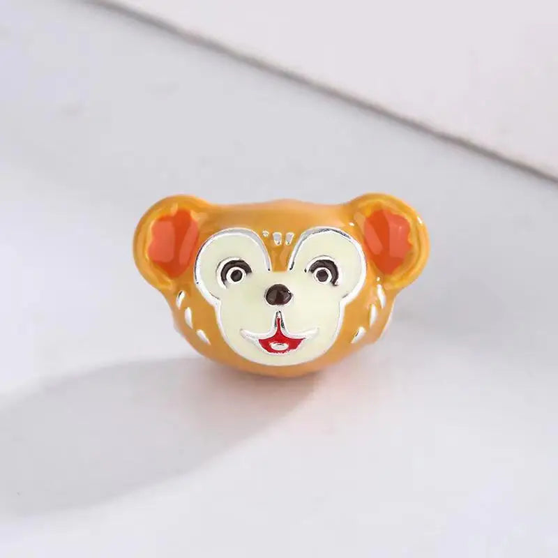 MINISO Disney 925 Sterling Silver Cheshire Cat & Remy Mouse Charms | Fit Original Bracelet Necklace Women Jewelry Gift