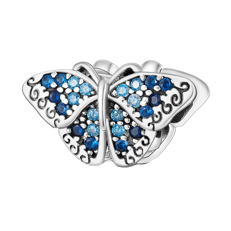Fashion 925 Sterling Silver Colorful Butterfly Dragonfly Hummingbird Charms – Spring Series Beads Fit 925 DIY Bracelet