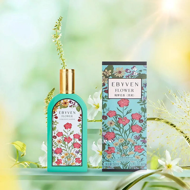 Women's Floral Perfume – Jasmine Gardenia Magnolia Eau de Toilette 50ml | Fresh Natural Long-Lasting Dreamy Floral Fragrance