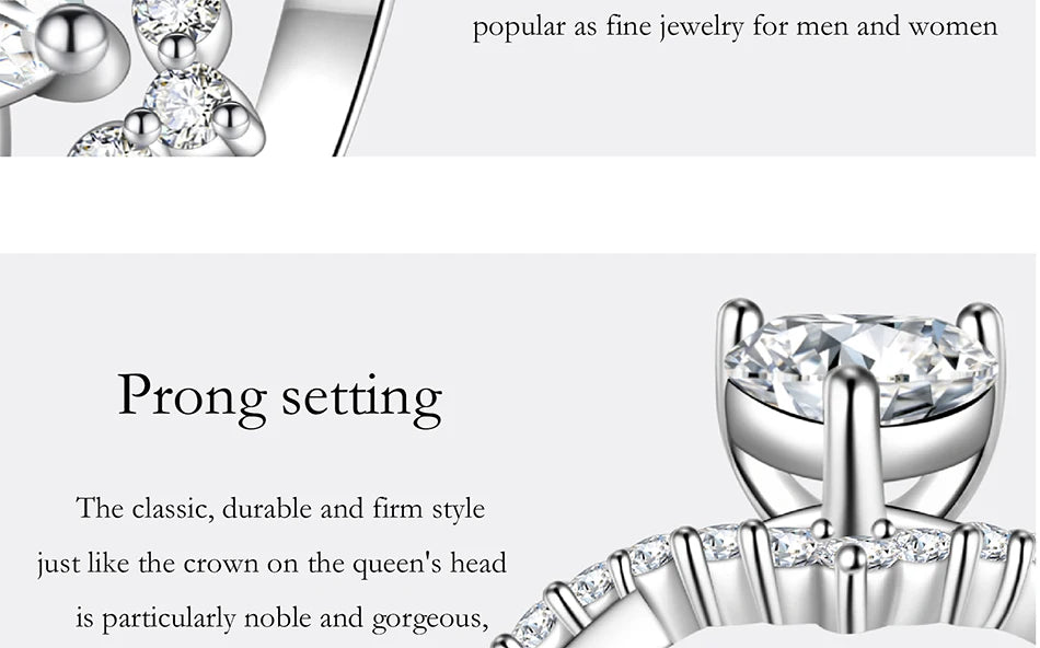 PERMANY 1CT Heart Cut Moissanite Ring for Women – S925 Sterling Silver Luxury Wedding Jewelry