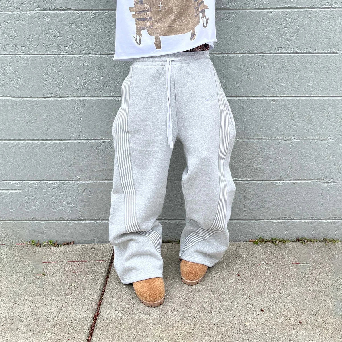 Y2K Camouflage Casual Pants – Embroidered Camo Tactical Jogging Drawstring Sweatpants for Men & Women