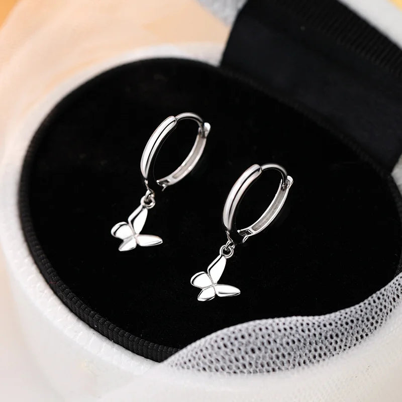 925 Sterling Silver Vintage Butterfly Earrings for Women – Trendy Hypoallergenic Party Jewelry Gift