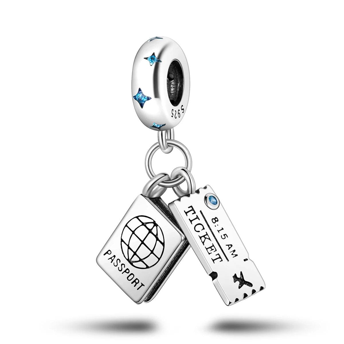 925 Sterling Silver Golden London Big Ben Charm Pendant | Travel Series Bead for Women DIY Bracelet Jewelry Gift