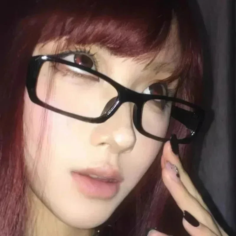 2PCS Square Shaped Glasses for Women – Retro Clear Reading Eyeglasses | Blue Light Blocking Eyewear Japanese Fashion Gift