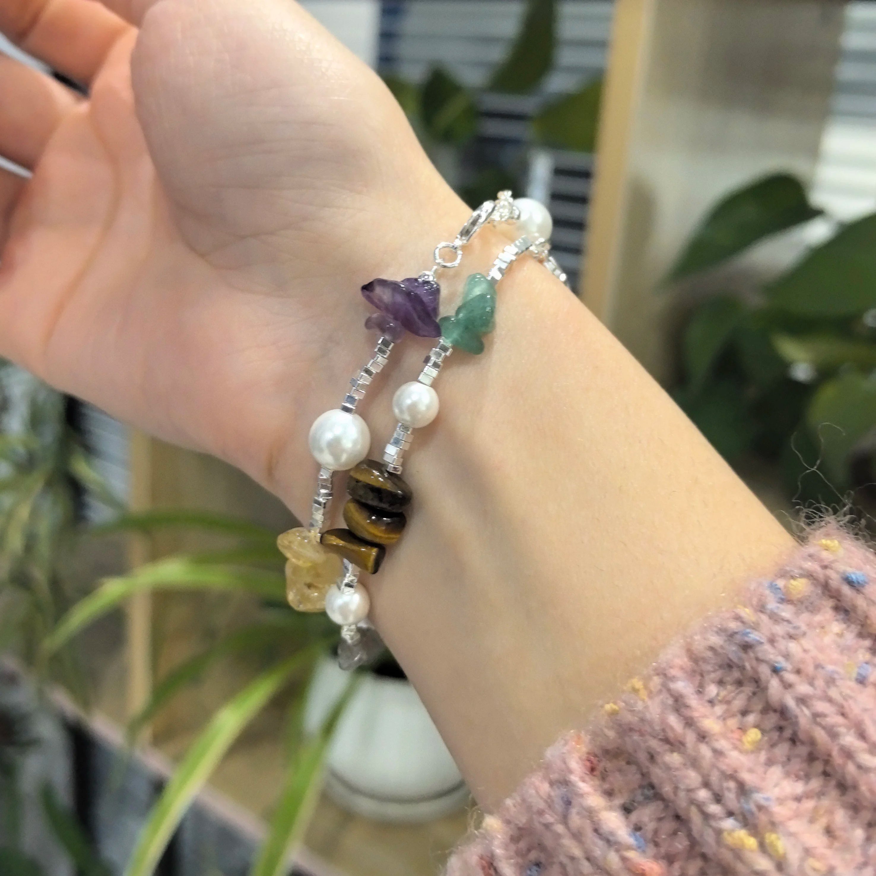 925 Sterling Silver Green Leaf Bracelet | Elegant Nature-Inspired Bangle for Women Girls Fashion Jewelry Gift