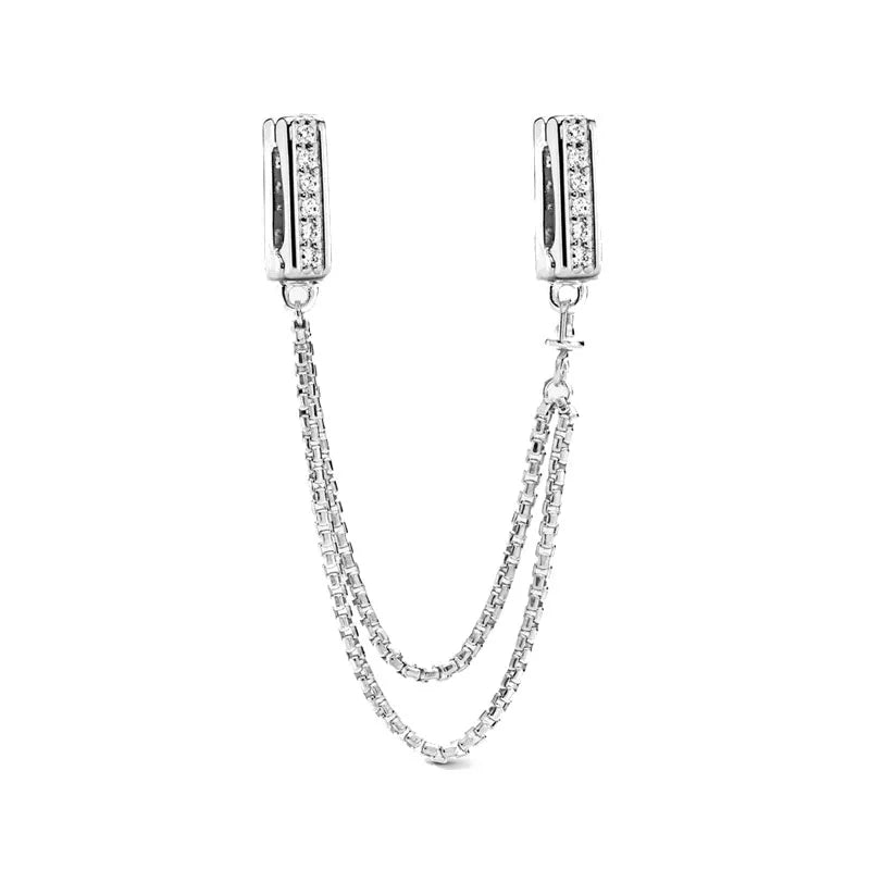 925 Sterling Silver Butterfly Daisy Moon Flat Light Clip | Fit European Original Bracelet DIY Women’s Exquisite Jewelry