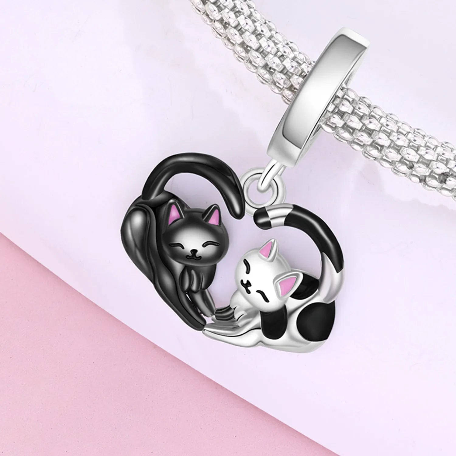 Hot Sale 925 Sterling Silver Dog & Cat Pet Charms | Cute Animal Pendant for Women Bracelet & Necklace DIY Jewelry Gift
