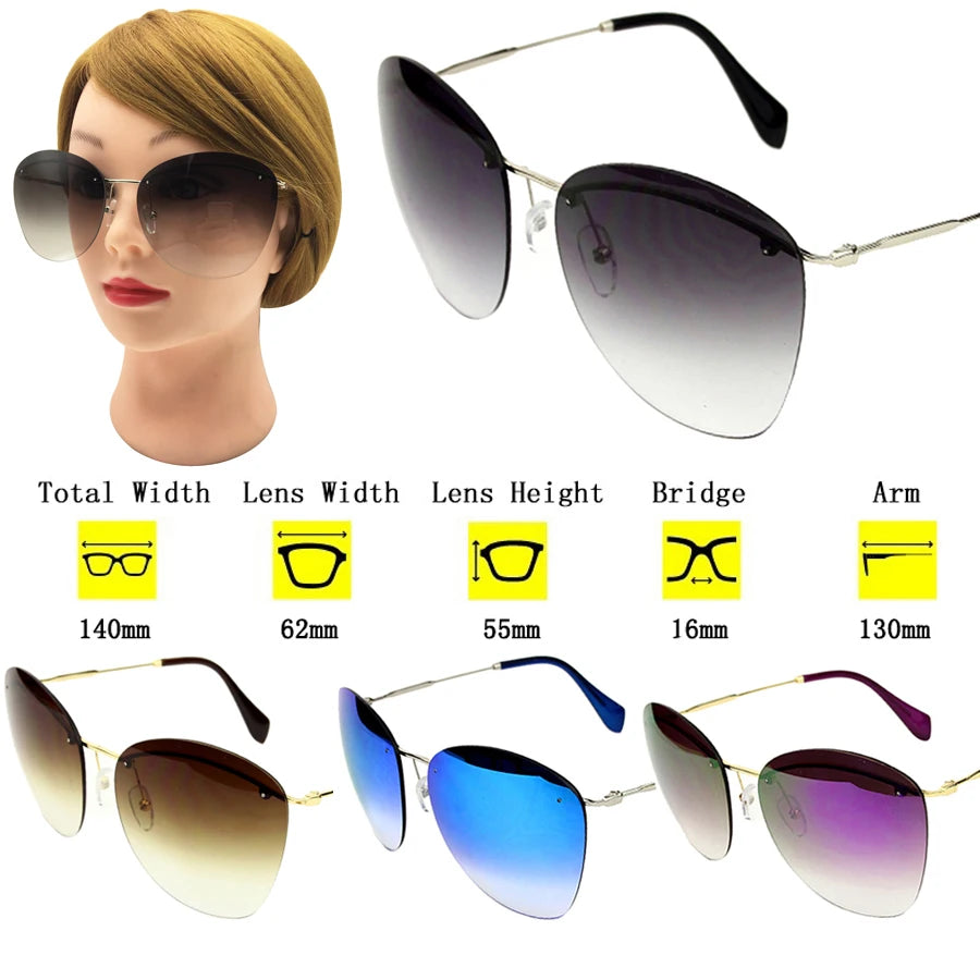 2025 Rimless Oval Sunglasses 🕶️ UV400 Luxury Unisex Outdoor Eyewear