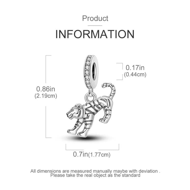 925 Sterling Silver Animal Series Charms | Horse, Squirrel, Elephant, Llama, Snake & Fox Fit Pandora Bracelet Original Jewelry