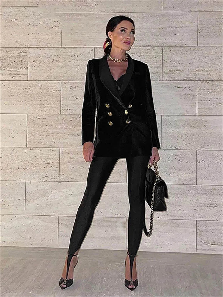 Women’s Black High Waist Skinny Pants | Y2K Glitter Winter Leggings 2024