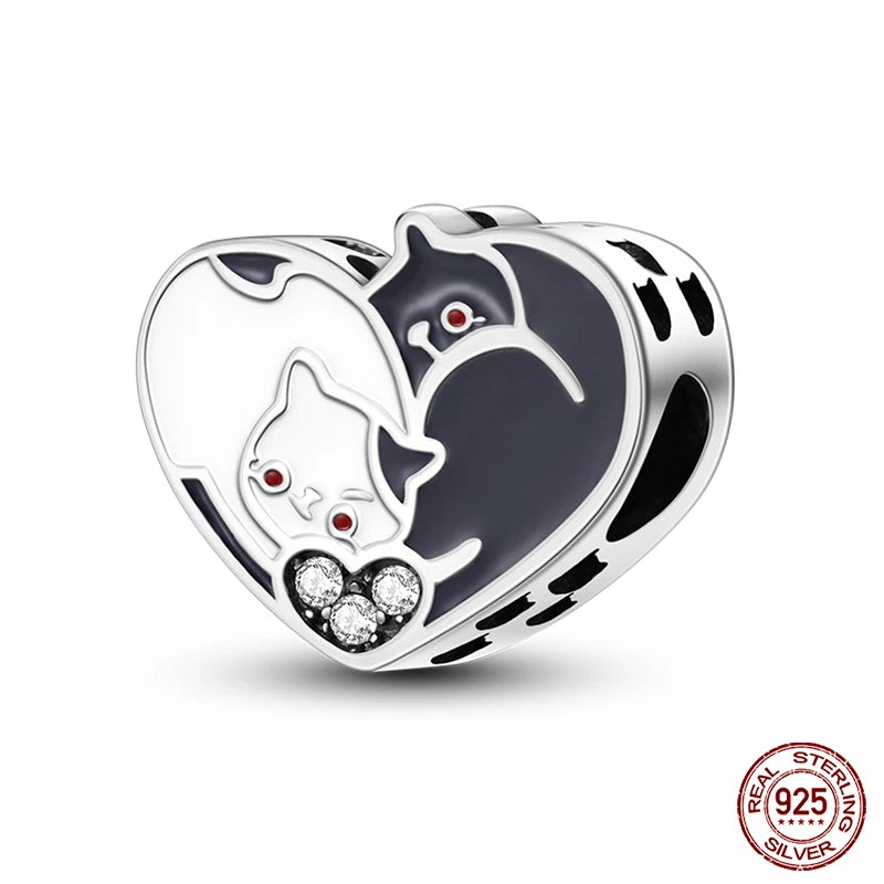 Blue Ocean Series 925 Sterling Silver Turtle Crab Mermaid Charms for 3mm Bracelet