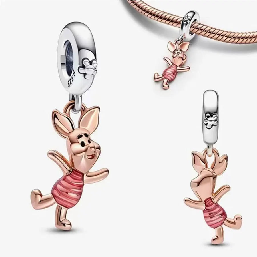 Disney 100% 925 Sterling Silver Pandora Pendant Beads for Women | Fits Original DIY Bracelets | Fashion Jewelry Gift