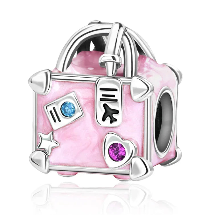 Original 925 Sterling Silver Charms | Bag, Earphone, Magic Cube, Watch & Games Console Beads for Bracelets & Necklaces