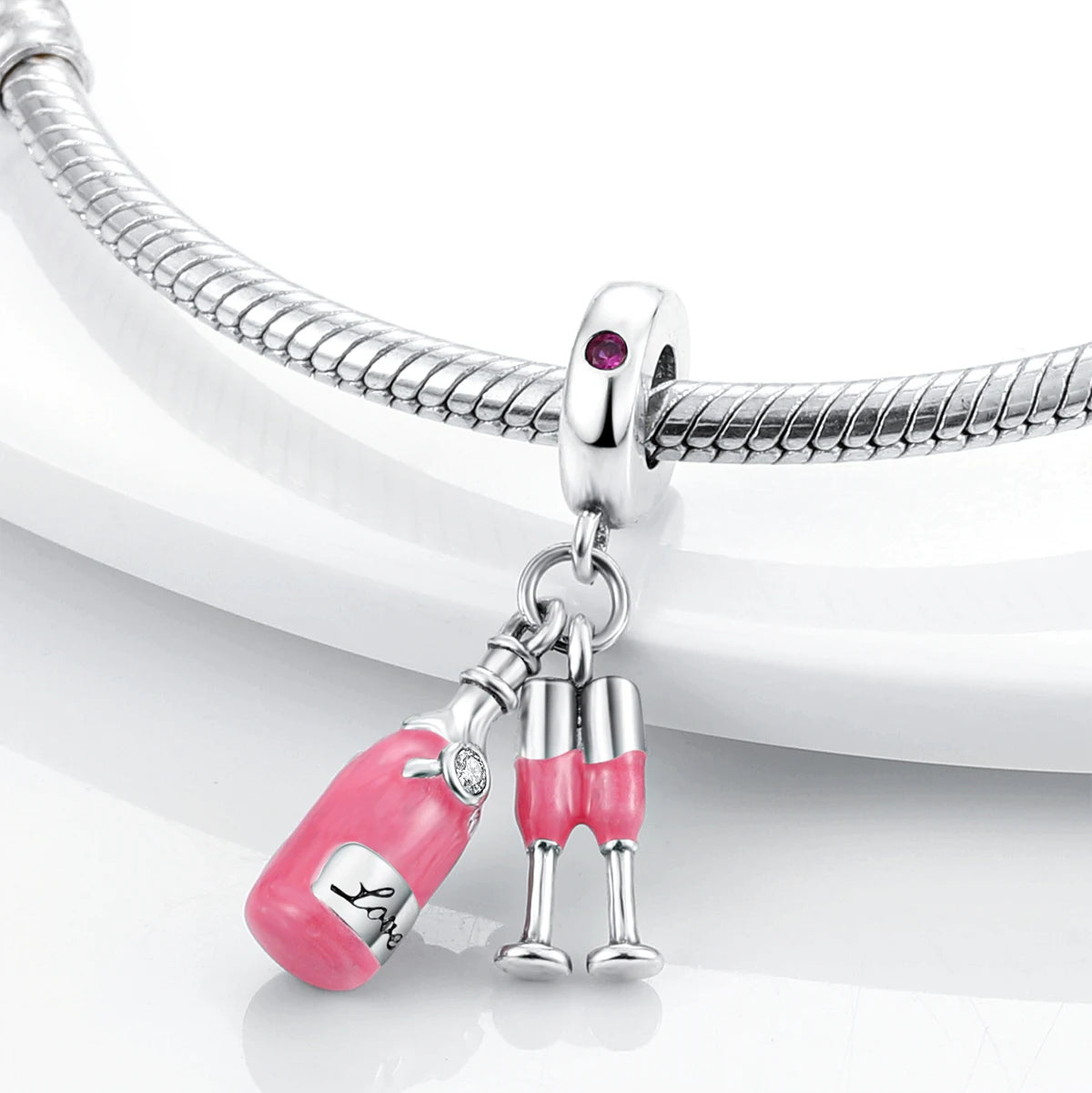 S925 Silver Heart Love Mom Infinity Charm | Dangle Bead Fit Bracelet Jewelry Mother’s Day Gift