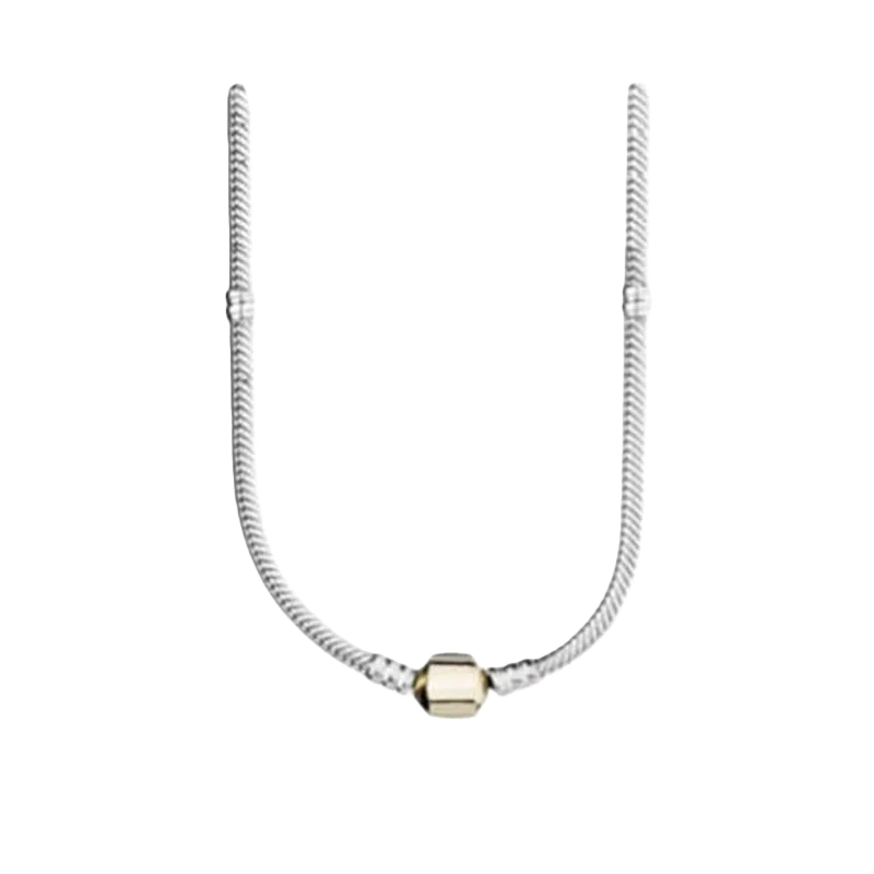 Popular 925 Sterling Silver Three-Color Heart & Ball Necklace | Women’s Exquisite Jewelry Gift