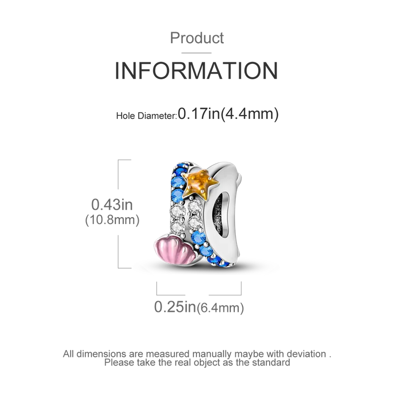 925 Sterling Silver Summer Ocean Collection Charms | Dangle Beads for Women Lover DIY Fine Jewelry Gift