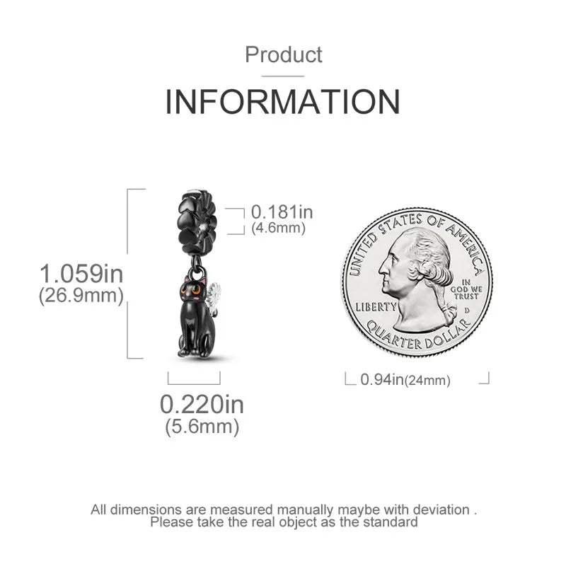 Cat Collection 925 Sterling Silver Charms Bead | Persian Bell & Multifarious Cat Dangle Fit Pandora Bracelet Necklace DIY Jewelry
