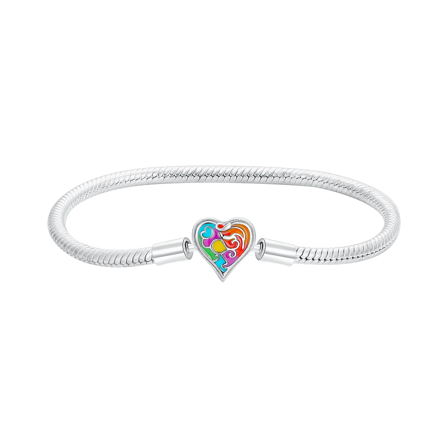 2025 925 Sterling Silver Heart Butterfly Snowflake Dream Catcher Bracelet | Luxurious Women's DIY Jewelry Gift
