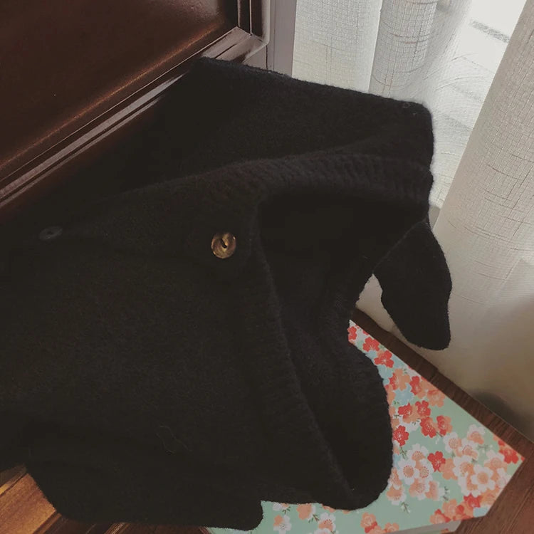 Women’s Knitted Open Cardigan | Casual Korean Style Long Sleeve Autumn Winter Outerwear Sweater Jacket