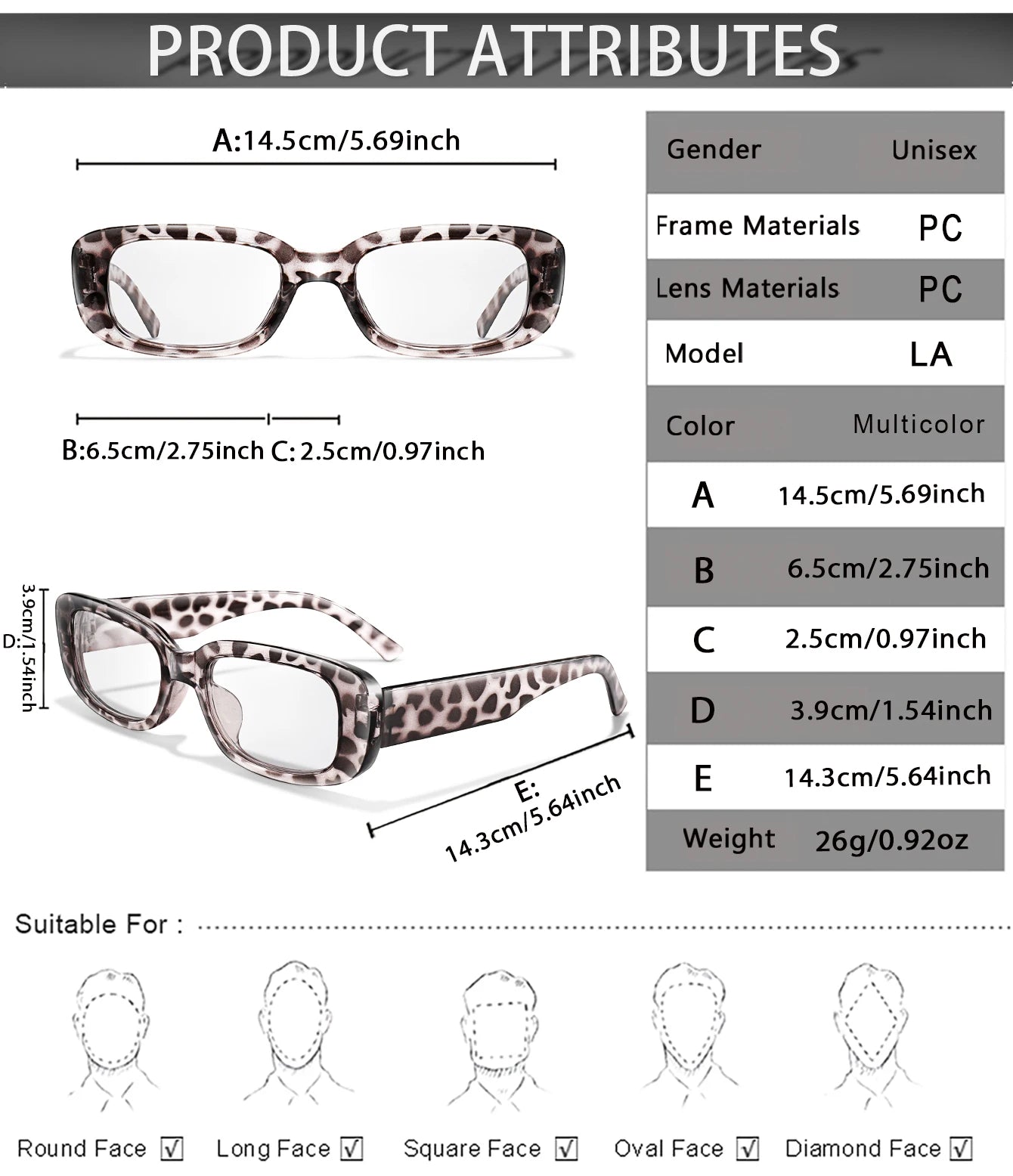 Fashion Reading Glasses for Women & Men – Cute Casual Magnification Presbyopic Eyewear | Perfect Gift for Grandparents
