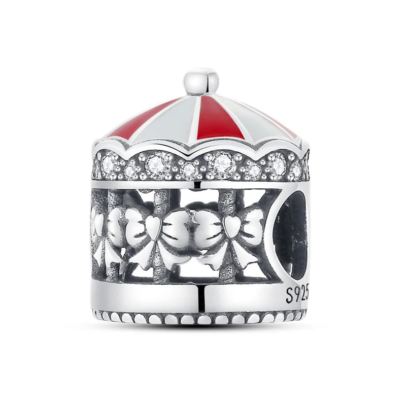 925 Sterling Silver Chocolate & Coffee Charm Beads | Fits Original Pandora Bracelet | DIY Jewelry Souvenir Gift