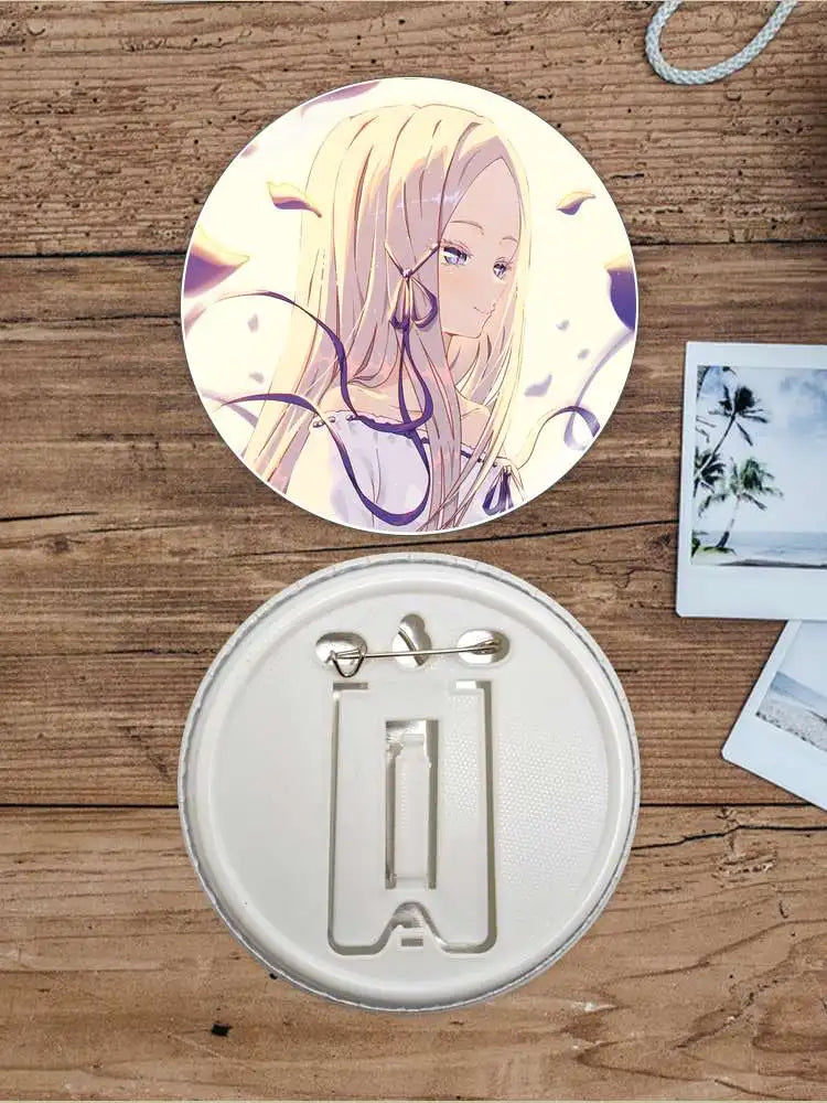 Re:Zero Anime Character Soft Button Badge – Fashion Tinplate Brooch Pin Trinket for Bags & Clothes