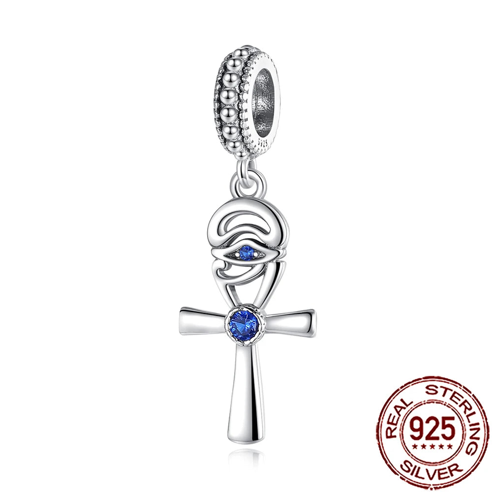 2025 New 925 Sterling Silver All-Seeing Eye Hamsa Hand Charm | Fits Pandora Bracelet & Women’s DIY Jewelry