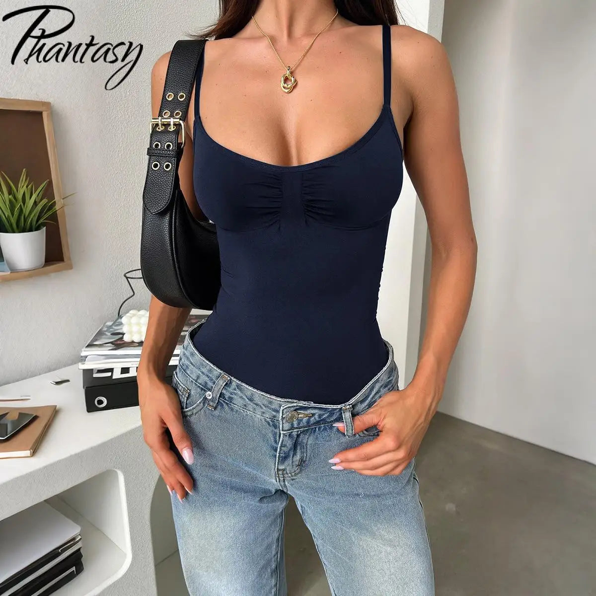 Phantasy Women’s Slim Strap Vest | 2025 Sexy Spice Camisole | Breathable Spring Summer Top