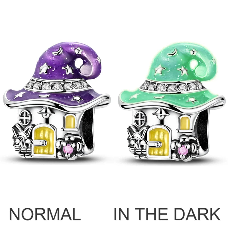 925 Sterling Silver Zircon Bowknot Heart Balloon Charms | Original Pendant Beads Fit Bracelet DIY Fine Jewelry for Women