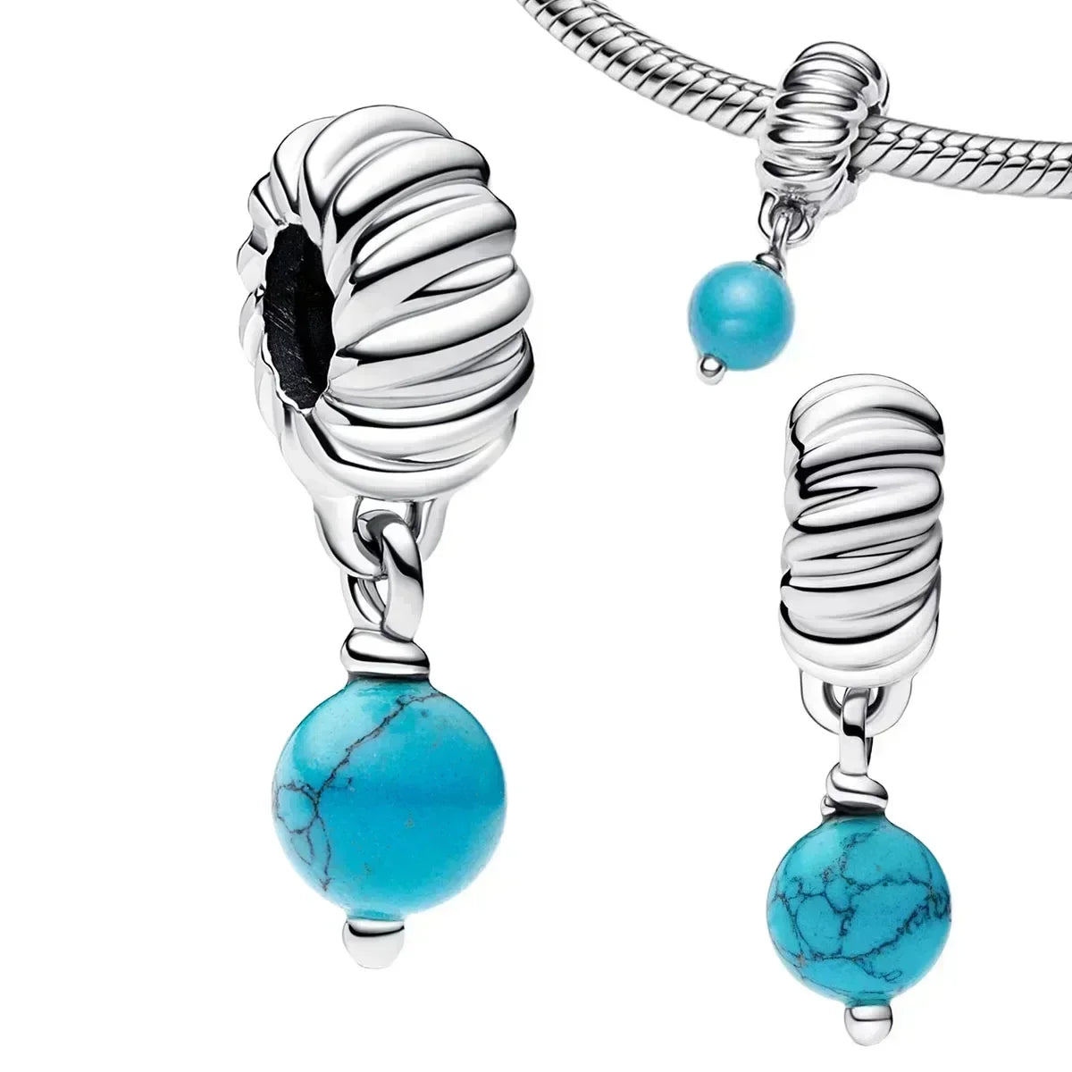 925 Sterling Silver Summer Ocean Charms | Pearl Shell Octopus Clip Beads & Jewelry Set for Women