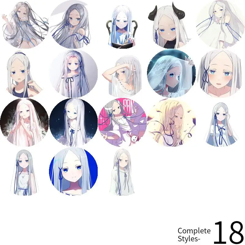 Re:Zero Anime Character Soft Button Badge – Fashion Tinplate Brooch Pin Trinket for Bags & Clothes