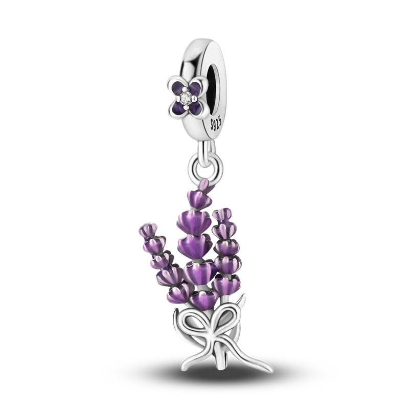 925 Sterling Silver Colorful Luminous Charms | Shell Turtle Star Beads