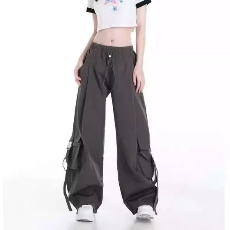 2025 Girls’ Autumn Winter Casual Tracksuit – Korean Style Hooded Sweatshirt & Loose Cargo Pants 👧❄️