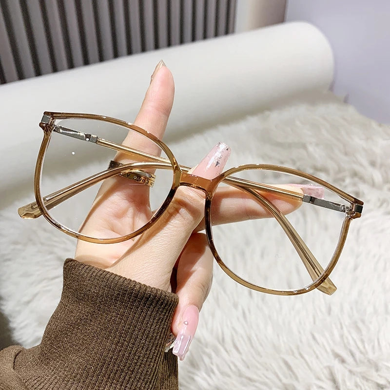 Fashionable Alloy Reading Glasses – Anti Blue Light Presbyopia Glasses for Men & Women | Square Large Frame Eyewear