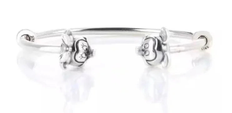 Disney 925 Sterling Silver Charm Bracelet | Mickey Minnie Stitch Jewelry