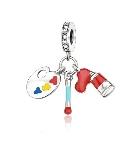 Original 925 Sterling Silver Charms | Bag, Earphone, Magic Cube, Watch & Games Console Beads for Bracelets & Necklaces