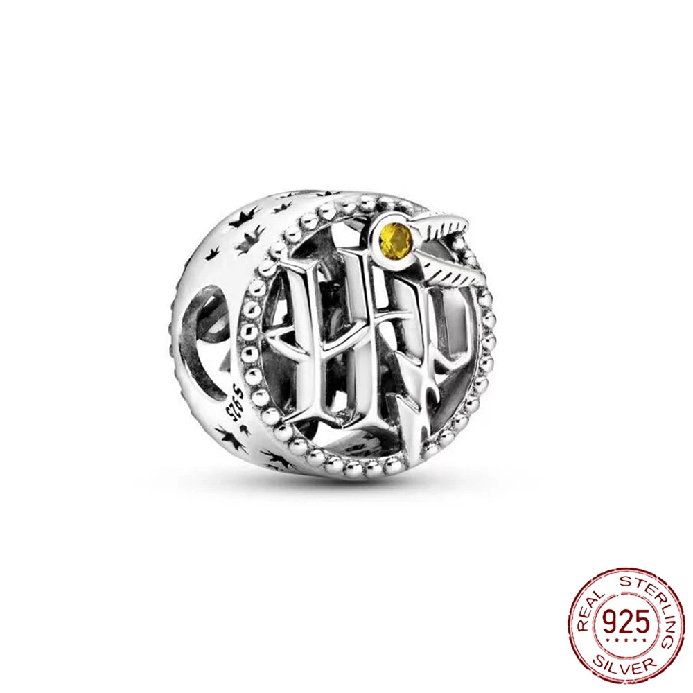 925 Sterling Silver Angel Wings & Swan of Love Heart Charms – Fit Pandora Bracelet DIY Women’s Jewelry Gift