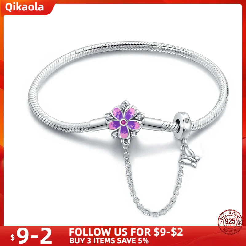 S925 Sterling Silver Snake Bone Chain Bracelet | Pandora Fit DIY Jewelry