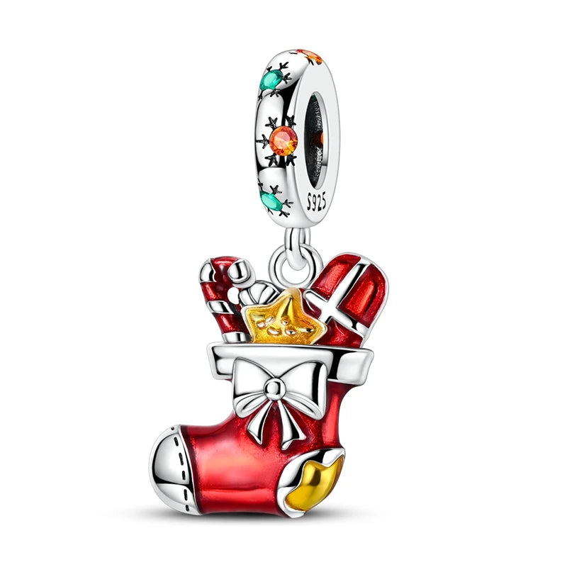 2025 Original 925 Sterling Silver Christmas & Halloween Charms | Santa Claus Snowman Beads Fit Bracelet Pendant Jewelry Gift