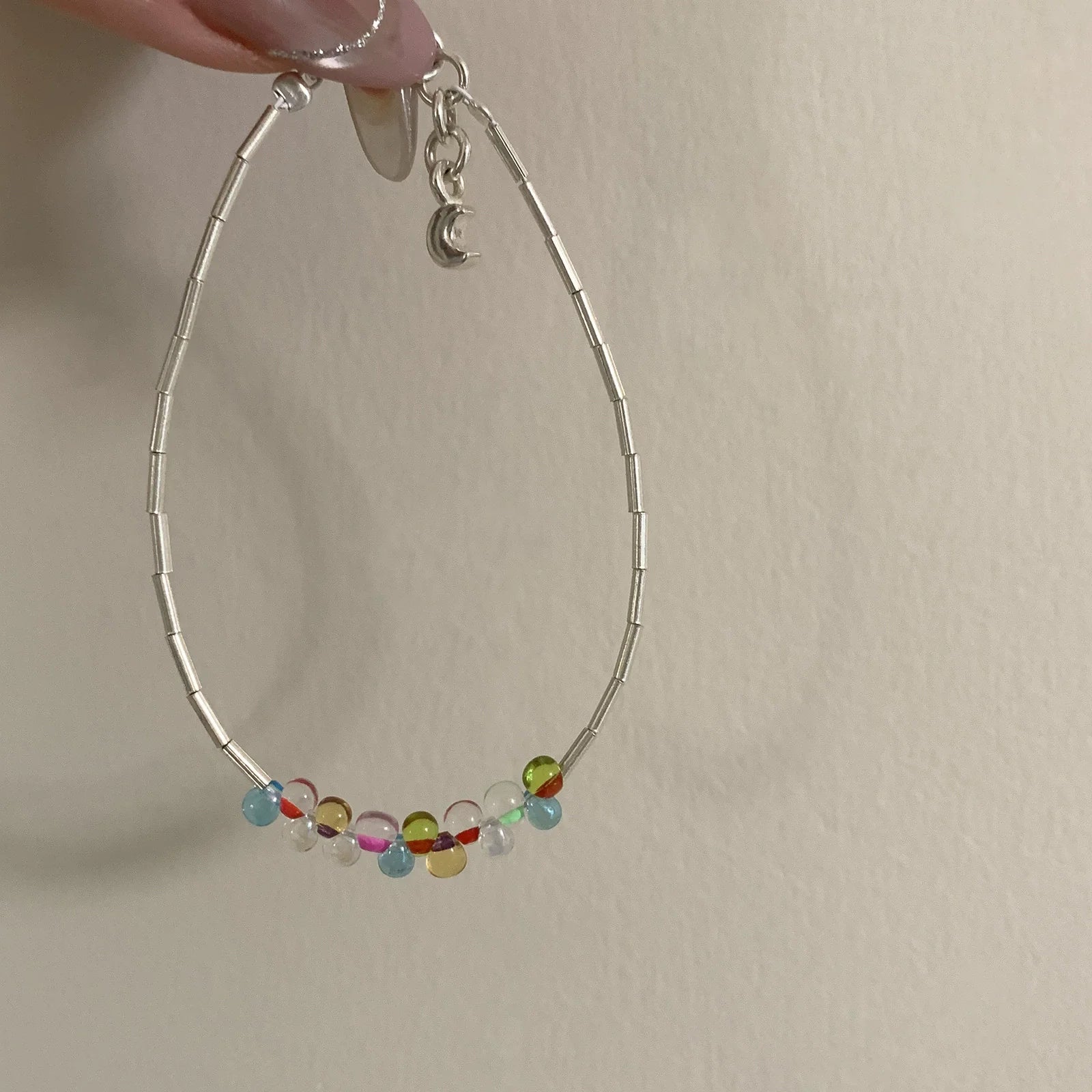 925 Sterling Silver Crushed Silver Bracelet – Irregular Jewelry for Women & Girls