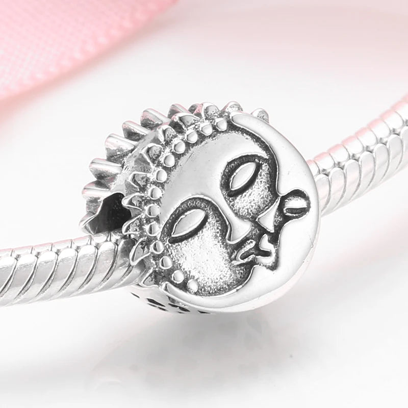 Give Birth To Life Pregnant Mother 925 Sterling Silver Charm | Pink CZ Beads Fit Original Bracelets