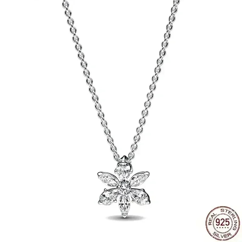 925 Sterling Silver Shiny Round Heart Necklace | Classic Elegant Charm Jewelry Gift for Women
