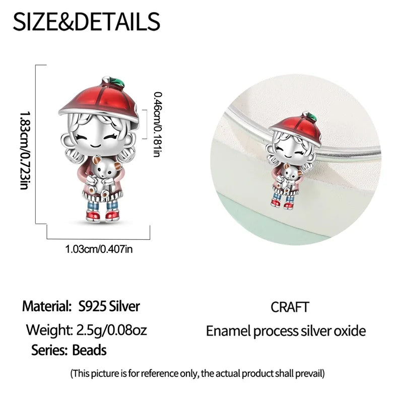 New Original 925 Sterling Silver Animal Charms | Cute Capybara, Elephant & Cat Beads for Bracelets DIY Jewelry