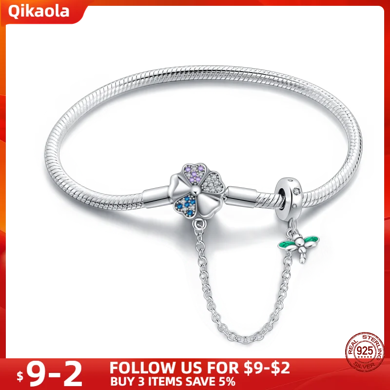 S925 Sterling Silver Snake Bone Chain Bracelet | Pandora Fit DIY Jewelry