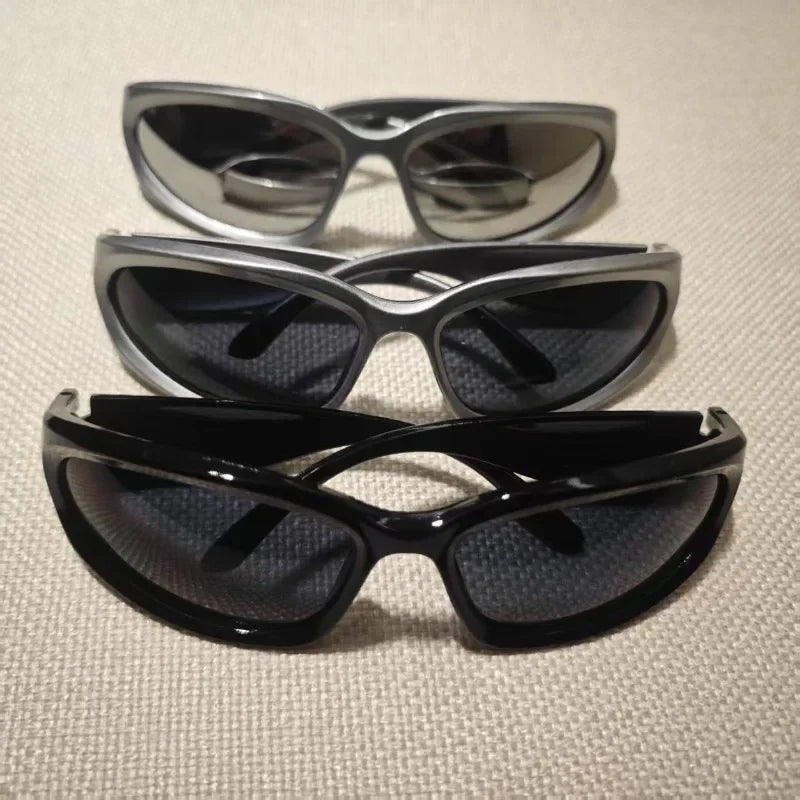 New Y2K Sports Punk Sunglasses – Designer Square Goggle Sun Glasses for Women & Men | Luxury Brand UV400 Colorful Mirror Eyewear