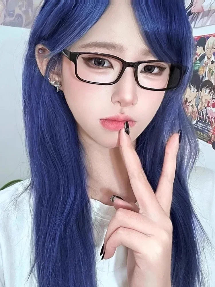 2PCS Square Shaped Glasses for Women – Retro Clear Reading Eyeglasses | Blue Light Blocking Eyewear Japanese Fashion Gift