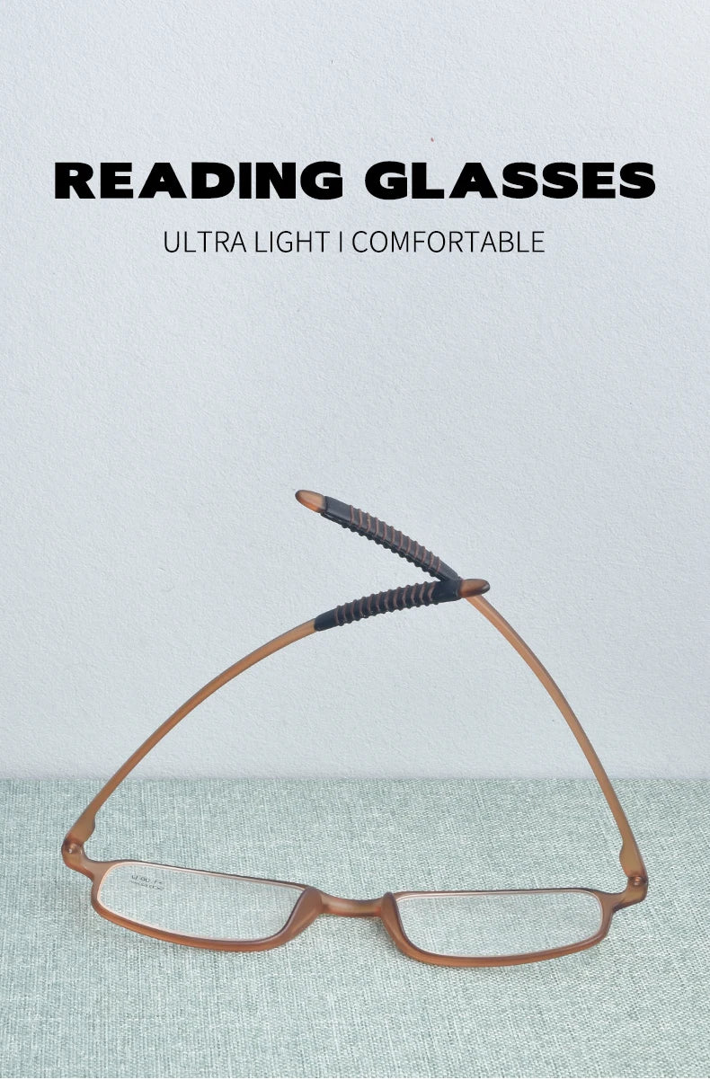 GUANHAO Unisex Reading Glasses 👓 Clear TR90 Frame – Presbyopia 1.0